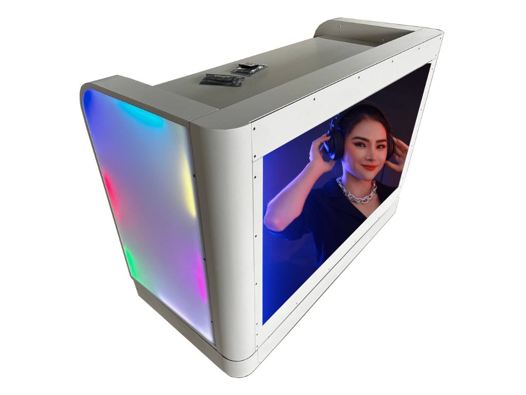 Rent Per Day Prism55 DJ Booth Foldable Facade with 55" LED TV