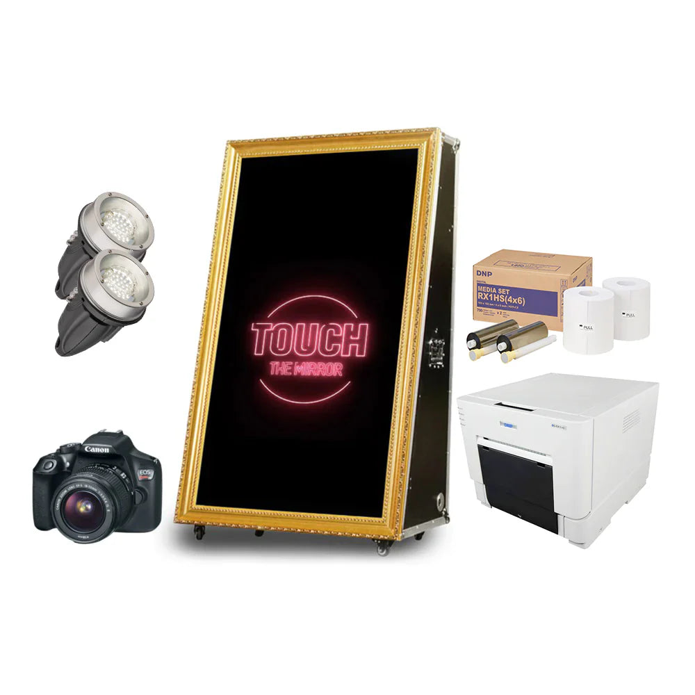 Rent Per Day PMB-100 Road Case Mirror Booth Premium Package 55"