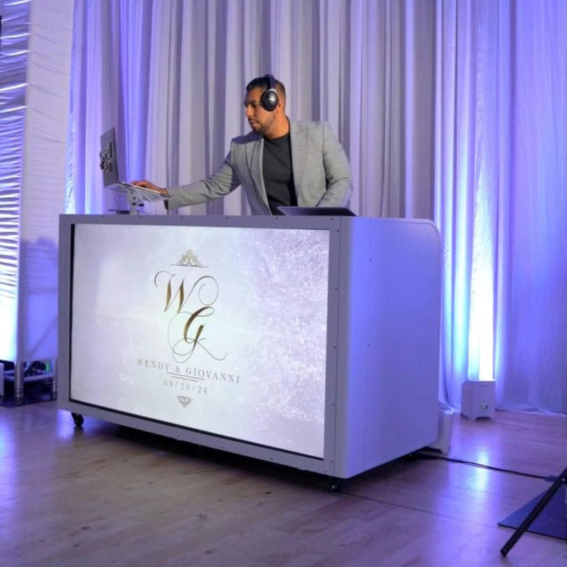 Rent Per Day Prism65 DJ Booth Foldable Facade with 65" LED TV